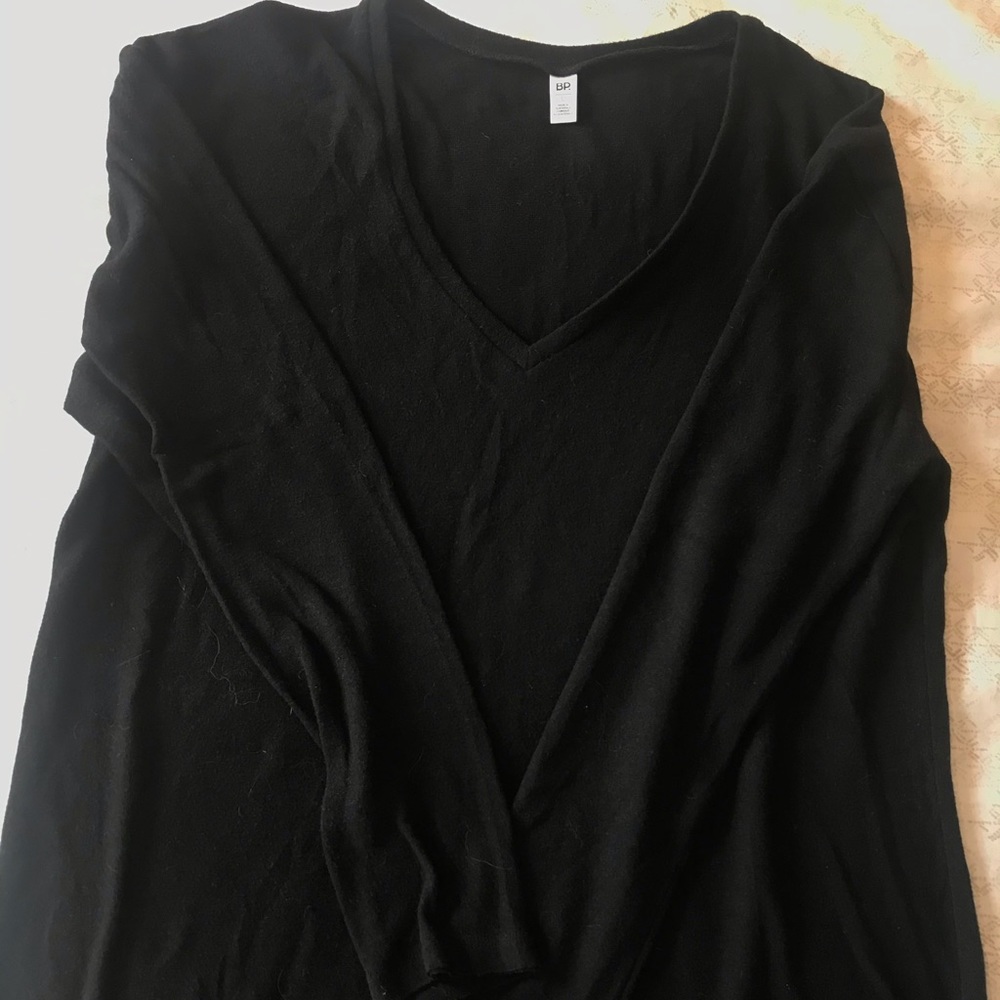 black sweater